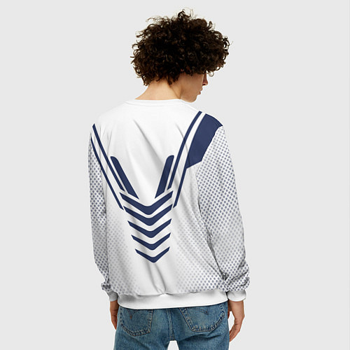 Мужской свитшот N7: White Armor / 3D-Белый – фото 4