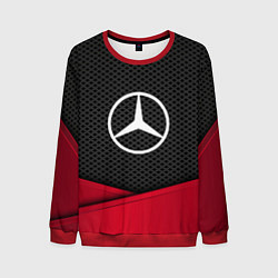 Свитшот мужской Mercedes Benz: Grey Carbon, цвет: 3D-красный