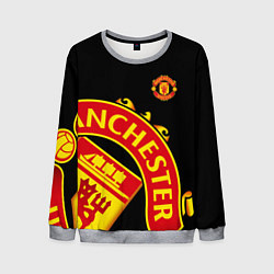 Свитшот мужской FC Man United: Black Exclusive, цвет: 3D-меланж