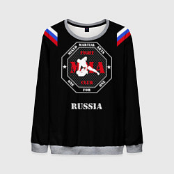 Свитшот мужской MMA Russia, цвет: 3D-меланж