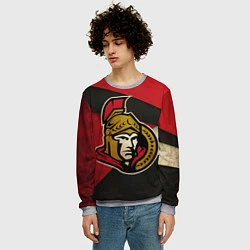 Свитшот мужской HC Ottawa Senators: Old Style, цвет: 3D-меланж — фото 2