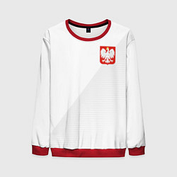 Свитшот мужской Poland Team: Home WC-2018, цвет: 3D-красный