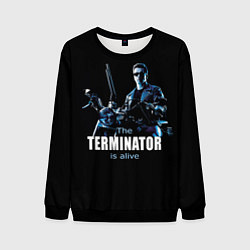 Свитшот мужской Terminator: Is alive, цвет: 3D-черный
