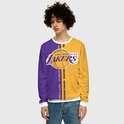 Свитшот мужской NBA: LA Lakers, цвет: 3D-белый — фото 2
