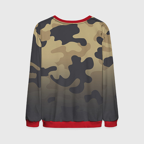 Мужской свитшот Camouflage Khaki / 3D-Красный – фото 2