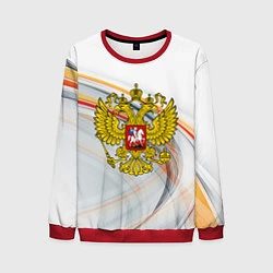 Свитшот мужской Россия необъятная, цвет: 3D-красный