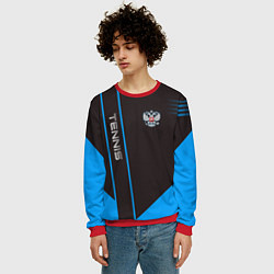 Свитшот мужской Tennis: Russian Style, цвет: 3D-красный — фото 2