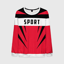 Свитшот мужской Sport: Red Style, цвет: 3D-белый