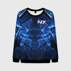 Мужской свитшот Mass Effect: Blue Armor N7