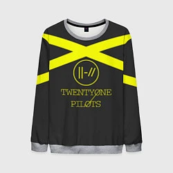 Свитшот мужской Twenty One Pilots: Yellow Lines, цвет: 3D-меланж