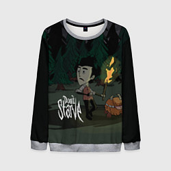 Свитшот мужской Don't Starve: Night Forrest, цвет: 3D-меланж