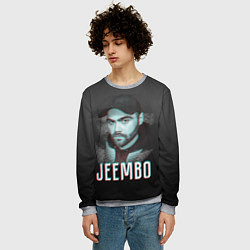 Свитшот мужской Jeembo glitch, цвет: 3D-меланж — фото 2