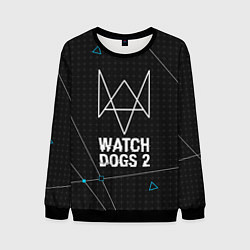 Свитшот мужской Watch Dogs 2: Tech Geometry, цвет: 3D-черный