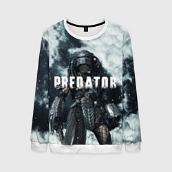 Свитшот мужской Winter Predator, цвет: 3D-белый