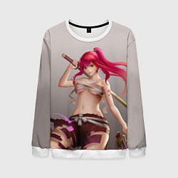 Свитшот мужской Fairy Tail Red Erza Scarlet, цвет: 3D-белый