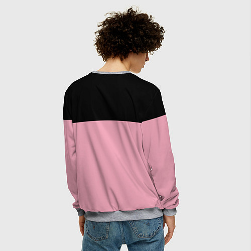Мужской свитшот Black Pink: In Your Area / 3D-Меланж – фото 4