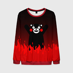 Свитшот мужской Kumamon: Hell Flame, цвет: 3D-красный