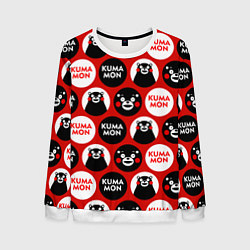 Свитшот мужской Kumamon Pattern, цвет: 3D-белый