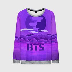 Свитшот мужской BTS: Violet Mountains, цвет: 3D-меланж