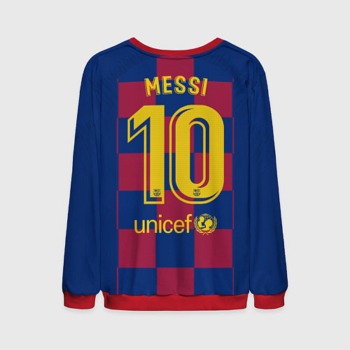 Мужской свитшот Messi home 19-20 season / 3D-Красный – фото 2