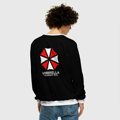 Мужской свитшот UMBRELLA CORP / 3D-Белый – фото 4