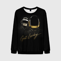 Свитшот мужской Daft Punk: Get Lucky, цвет: 3D-черный