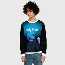 Свитшот мужской Sally Face, цвет: 3D-белый — фото 2