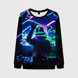 Свитшот мужской Marshmello: Neon DJ, цвет: 3D-черный