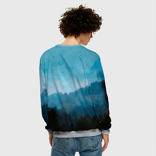 Мужской свитшот BLACK DESERT / 3D-Меланж – фото 4