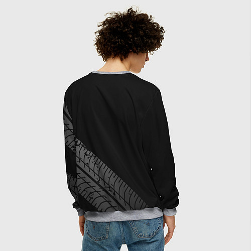 Мужской свитшот Mercedes AMG: Street Style / 3D-Меланж – фото 4