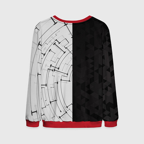 Мужской свитшот Mercedes AMG: Techno Style / 3D-Красный – фото 2