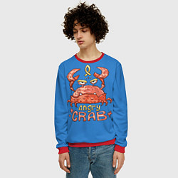 Свитшот мужской Hungry Crab, цвет: 3D-красный — фото 2