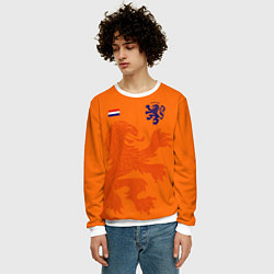 Свитшот мужской Сборная Голландии, цвет: 3D-белый — фото 2