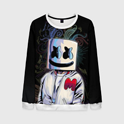 Свитшот мужской Marshmello XXX, цвет: 3D-белый