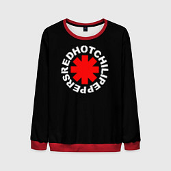 Мужской свитшот Red Hot chili peppers logo on black