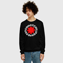 Свитшот мужской Red Hot chili peppers logo on black, цвет: 3D-черный — фото 2