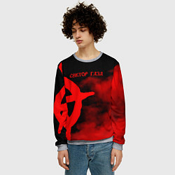 Свитшот мужской Сектор Газа, цвет: 3D-меланж — фото 2