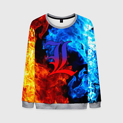Мужской свитшот L letter fire