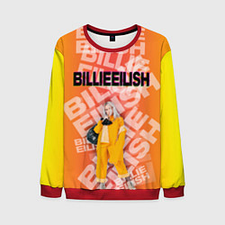 Свитшот мужской Billie Eilish: Yellow Mood, цвет: 3D-красный