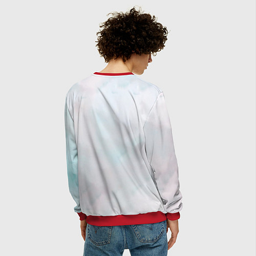 Мужской свитшот Шото Тодороки / 3D-Красный – фото 4