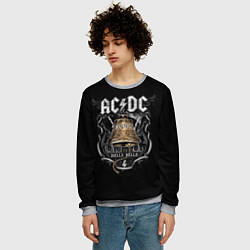 Свитшот мужской ACDC - hells bells, цвет: 3D-меланж — фото 2