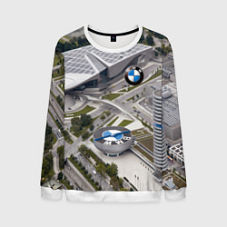 Свитшот мужской BMW city, цвет: 3D-белый