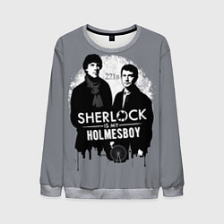 Свитшот мужской Sherlock Holmesboy, цвет: 3D-меланж