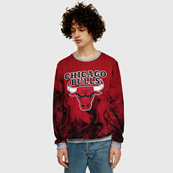 Свитшот мужской CHICAGO BULLS, цвет: 3D-меланж — фото 2