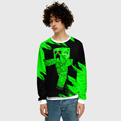 Свитшот мужской MINECRAFT, цвет: 3D-белый — фото 2