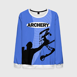 Свитшот мужской Archery, цвет: 3D-белый