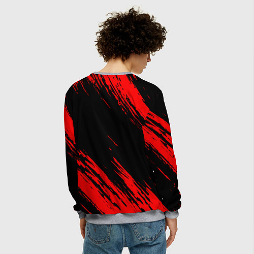 Мужской свитшот АлисА / 3D-Меланж – фото 4
