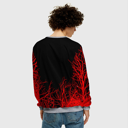 Мужской свитшот STRANGER THINGS / 3D-Меланж – фото 4