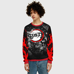 Свитшот мужской KIMETSU NO YAIBA, цвет: 3D-красный — фото 2
