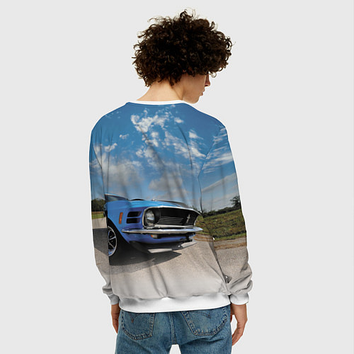 Мужской свитшот Mustang / 3D-Белый – фото 4